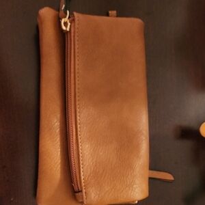 Elegant Brown Leather Clutch
